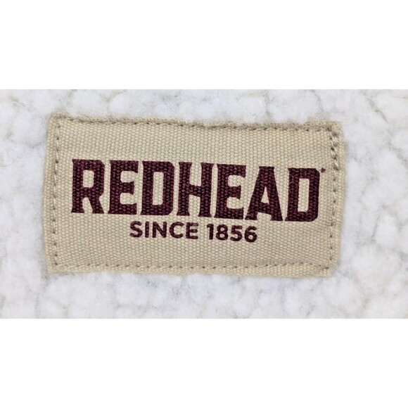 REDHEAD Mens Heavy Cotton Shacket Sz XL Blue Large Check Poly Lining and Filling - Picture 3 of 13